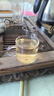 一朵棠 透明玻璃小茶杯 耐热带把茶杯功夫茶具套装品茗杯子 透明 100ml 6只 实拍图