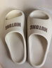 牧童儿童拖鞋夏季家居鞋室内软底浴室男女童亲子凉拖鞋 椰奶白 190 实拍图