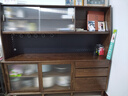 原始原素实木餐边柜橡木收纳柜一体靠墙柜黑胡桃色1.8m+洞洞板 F8142 实拍图