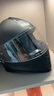 坦克T127摩托车头盔全盔四季双镜片防雾电动车安全帽男女亚黑2XL 实拍图