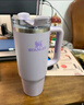 STANLEY巨无霸吸管杯水杯保温杯大容量不锈钢杯子车载办公887ML-晶粉色 实拍图