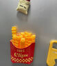 薯条磁吸封口夹冰箱贴ins高颜值食物密封夹办公桌小食品防潮好物 12根薯条+盒子 10*1.5cm 实拍图