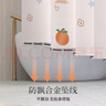 桂枫浴帘 优质涤纶加厚免打孔浴室防水隔断帘 橘子款150*180cm带挂环 实拍图