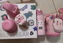杯具熊（BEDDYBEAR）四叶草儿童保温杯四盖三用吸管水杯316不锈钢学生杯子630ML可爱兔 实拍图