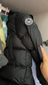 保姆鹅  儿童羽绒服宝宝中长款护脸加厚鸭绒外套防风保暖童装冬装 炭黑 120 实拍图