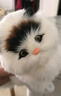 元氣小猴 仿真动物模型小猫咪儿童动物毛绒玩具会叫的猫玩偶仿真猫咪公仔圣诞节 真毛黑耳+铃铛 实拍图