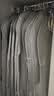 爱之橙衣服防尘罩皮草大衣罩防尘袋家用西服防尘套貂皮收纳袋子挂式衣袋 深灰【平面款】 短款 90*58CM 实拍图