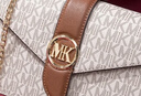 MK轻奢包包女包单肩包链条包女斜挎包小方包情人节生日礼物送女友 【免费刻字/贺卡】白色 实拍图