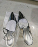 CHARLES&KEITH缎面蝴蝶结尖头高跟凉鞋女CK1-60361556 Light Pink浅粉色 36 实拍图
