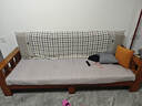 梓画实木沙发客厅组合中式小户型床两用布艺贵妃转角全套家具品牌前十 【64cm/位】独立三人位 乳胶坐垫（升级科技布） 实拍图