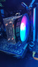超频三（PCCOOLER）红海炫彩版  CPU风冷散热器（2热管/炫彩风扇/支持AM4/附带硅脂） 实拍图