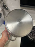 特厚汤锅304不锈钢电磁炉专用气灶煮加厚双耳火锅家用锅l食品级 【304材质加厚】鸳鸯 28cm 实拍图