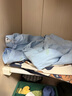 红豆儿童睡衣男女童春夏薄款纯棉家居服套装长袖裤空调服J3125淡蓝150 实拍图