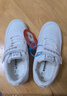 巴布豆（BOBDOG）男童鞋软底透气儿童运动鞋气孔低帮板鞋 101531030 白色30 实拍图