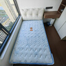 全友（QUANU）家居皮艺床青少年学生实木单人床小户型儿童房软包床加书桌椅组合 猫抓皮|高脚床+床垫 1.2*2米【多配置+加密排骨架】 实拍图