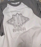 Gap男女装夏季撞色插肩袖logo圆领短袖T恤宽松上衣463174 白色 3XL (185/108A)亚洲尺码 实拍图