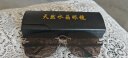石头匠天然水晶正品石头镜缓解眼疲劳太阳镜高晰度高耐磨开车墨镜 776中茶大方圆 实拍图