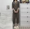莫代尔睡衣女士纯棉夏季七分袖九分裤碎花中年可外穿家居服套装 64001【纯棉款】 L 【建议100-120斤】 实拍图