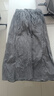 无印良品（MUJI）女式 强捻 抽褶裙 长半身裙女裙子女装格子裙25年夏季BE1VEC5S 黑色格纹 S （155/62A） 实拍图