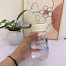 塑料水杯帕恰狗吸管杯大容量ins高颜值女生儿童学生便携提手杯子 蓝色猫爪杯-hello小帕500ml 实拍图