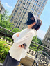 小野和子宽松防晒衣女夏季外套户外防紫外线冰丝防晒服 云纱白  均码XF 实拍图