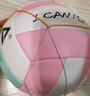 匹克排球中考专用比赛5号经典机缝PVC儿童男女学生训练排球白/粉兰 实拍图