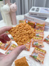 三只松鼠蟹香咸蛋黄味糯米锅巴500g箱装独立小包休闲零食膨化怀旧小吃 实拍图