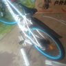 美昱 自行车山地车男女成人学生变速越野赛车通勤车公路单车 彩圈-豪华版白蓝辐条轮 26寸21速(建议身高155-180cm) 实拍图