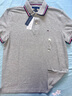 TOMMY HILFIGER25春夏新款男透气珠地网眼通勤修身短袖T恤/镶边翻领POLO衫 【合身款】雾空灰色P7A M 实拍图