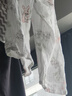 ROVO纯棉孕妇夏季月子服睡衣产后哺乳100%纯棉开衫套装喂奶专用居家服 天使兔【带胸垫】 L（适合于120-140斤） 实拍图