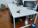 龙案 办公桌椅组合钢木办公室卡座卡位职员桌定制工位员工电脑桌家具 门型钢木【白色】 单人位(无柜椅) 实拍图