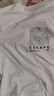 森马（Semir）短袖T恤男凉感抗菌夏装户外设计感印花上衣休闲圆领t恤通勤潮 漂白10007 S 实拍图