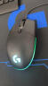 罗技（G）G102第二代游戏鼠标 RGB流光灯效鼠标 轻量化  游戏级8000DPI传感器 黑色 200-8000DPI 实拍图