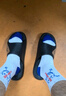 匹克态极拖鞋男鞋夏季外穿运动拖鞋篮球防滑凉拖女款户外沙滩鞋涉水鞋 【男款】撞色-黑色/大白 42 实拍图