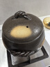 设乡味万古烧砂锅汤锅炖盅日本原装进口栗型土锅家用陶瓷锅煲仔饭燃气灶 267046 | 黑釉5合 送汤勺+饭勺 2.4L 实拍图
