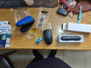 飞利浦（PHILIPS）剃须刀电动男士刮胡刀电动刀 进口双刀头剃胡刀干电池便携式须刨电须刀礼物送老公 PQ206标配+收纳包+电池+鼻毛器 实拍图