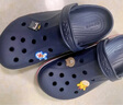 卡骆驰crocs洞洞鞋贝雅卡骆班轻便耐磨一脚蹬休闲鞋|205089 深蓝/辣椒红-4CC 36 /37(220mm) 实拍图