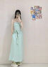 冶芷2025夏季新款法式薄荷绿抹胸连衣裙子女海边度假风收腰露肩长裙 蝴蝶结抹胸连衣裙薄荷绿 M 实拍图