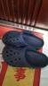 crocs卡骆驰洞洞鞋贝雅男鞋女鞋轻便耐磨一脚蹬拖鞋休闲鞋|10126 深蓝-410 39 (240mm) 实拍图