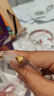 周六福3D硬金福袋黄金转运珠男女足金福字定价A1610303 约0.85g生日礼物 实拍图