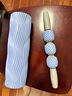 Keep 泡沫轴按摩棒肌肉放松按摩器狼牙棒滚轴瑜伽柱 组合版 水蓝色 实拍图
