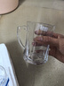青苹果加厚耐热玻璃茶杯带盖茶饮杯盖杯带把杯子办公家用喝水杯泡茶杯 品质泡茶杯【带盖】- 360ml 1只 实拍图