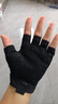 洛克兄弟（ROCKBROS） 骑行手套自行车半指夏季户外手套男女款短指骑车手套骑行装备 S196 黑色 SBR+天鹅绒掌垫 XL 实拍图