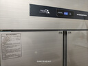 雪花四门冰箱商用六门立式不锈钢冰柜厨房大容量四开门双温冷藏冷冻直冷风冷冰箱冷柜保鲜柜 四门【全冷冻】智能数显 实拍图