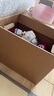 于字简2个加厚纸箱带盖纸箱小号33*25*26cm礼物箱带塑料扣手纯色纸箱收纳盒居家收纳整理箱 5322 实拍图