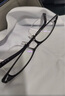 依视路（ESSILOR）男女款商务超轻镜框可配依视路镜片光学近视定制防蓝光平光眼镜 TR90-全框-1021BK-黑色 镜框+依视路A4防蓝光1.60现片 实拍图