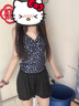 贞喜气打底裤女夏季薄款安全裤防走光南瓜裤松紧腰灯笼短裤jk内搭保险裤 黑色（均码） 实拍图