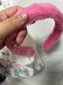 纯色兔毛发箍批发女生简约简单光板白搭百变配件长毛短毛毛绒发箍 樱花粉【1个】 实拍图
