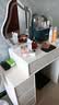 穗纱奶油风梳妆台小户型卧室现代简约感收纳柜化妆桌轻奢梳妆一体 白60+三斗柜+加高圆镜【无凳】 实拍图