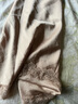 猫人女士睡衣女夏仿真丝睡裙带胸垫性感吊带裙蕾丝露背家居服卡其L 实拍图